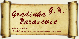 Gradinka Marašević vizit kartica